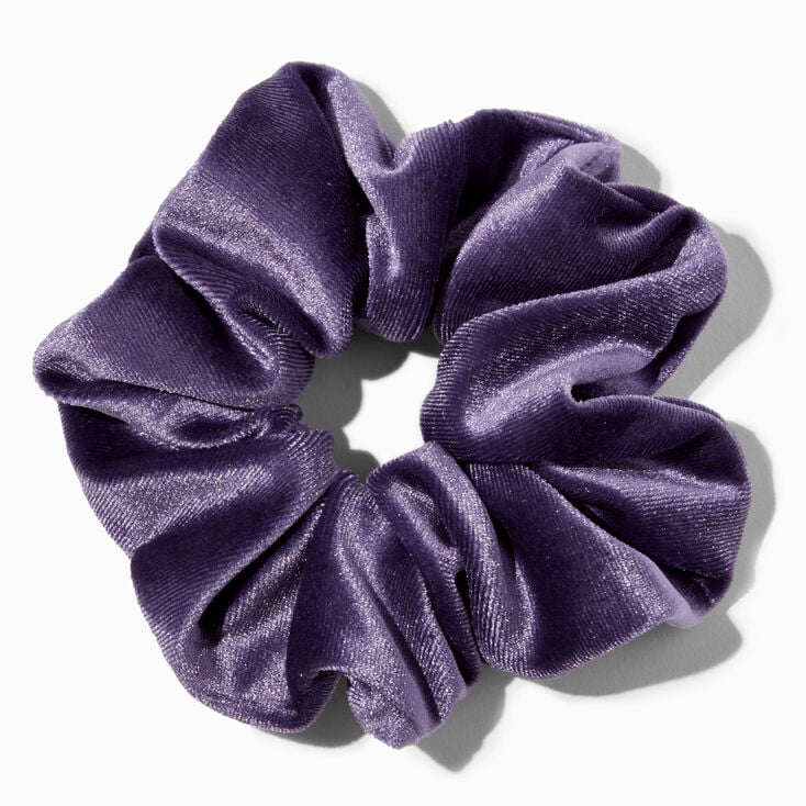Medium Lavender Velvet Hair Scrunchie,
