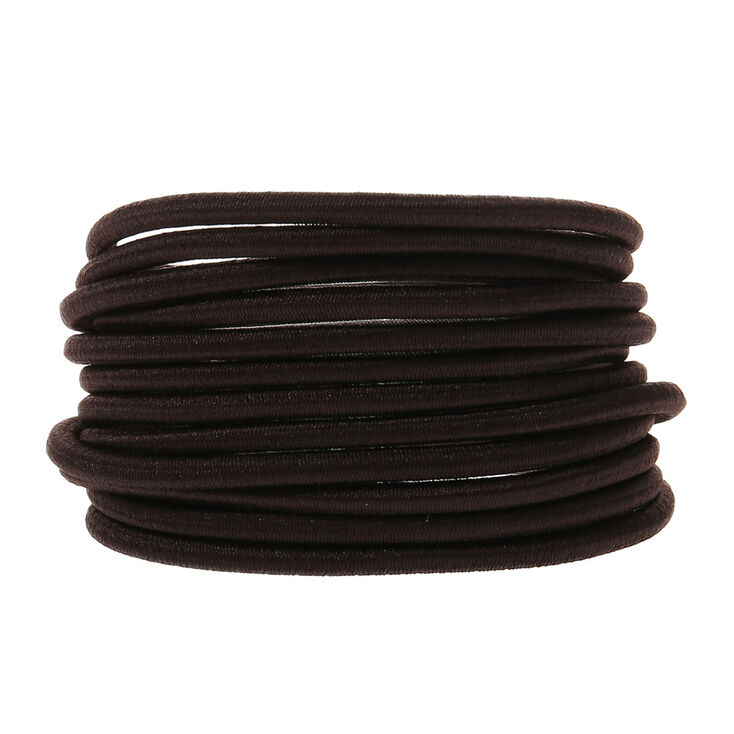 Jumbo Hair Ties - Brown, 12 Pack,