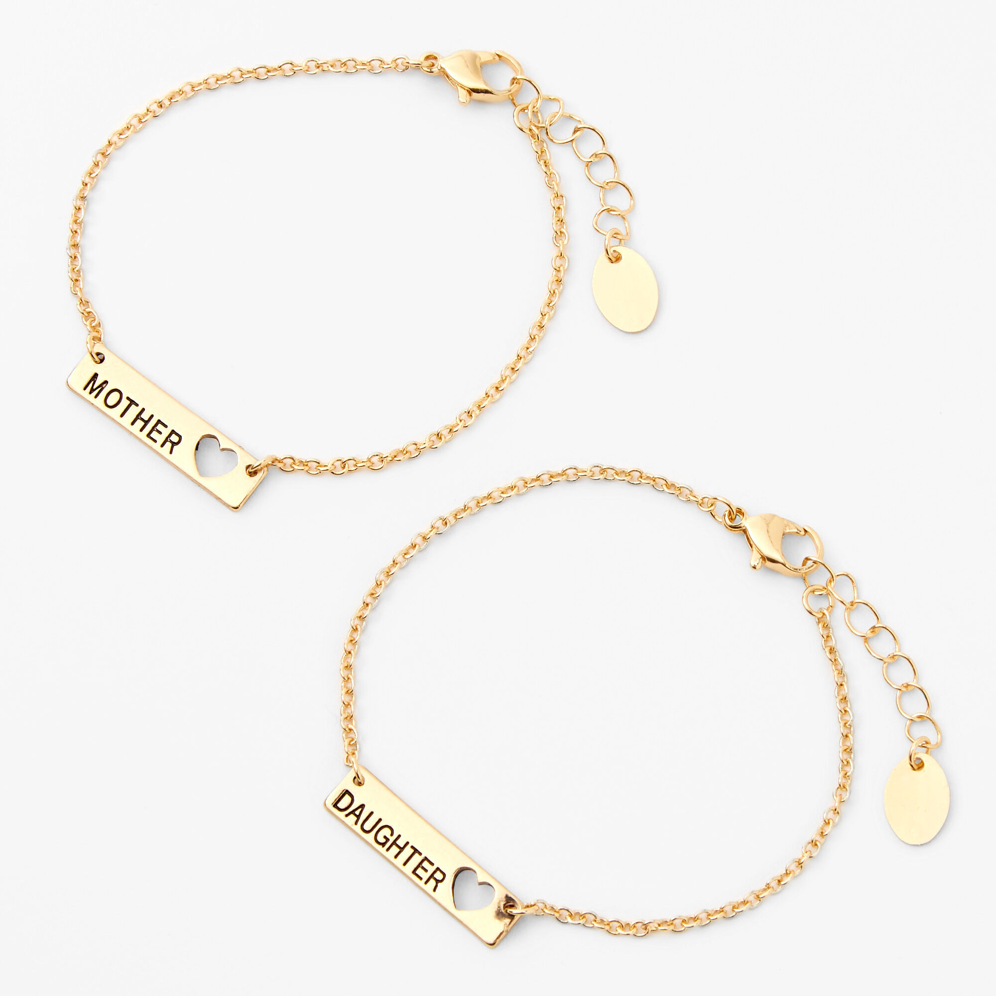 Gold Mother Daughter Bracelets 2 Pack