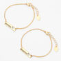Gold Mother Daughter Bracelets - 2 Pack,
