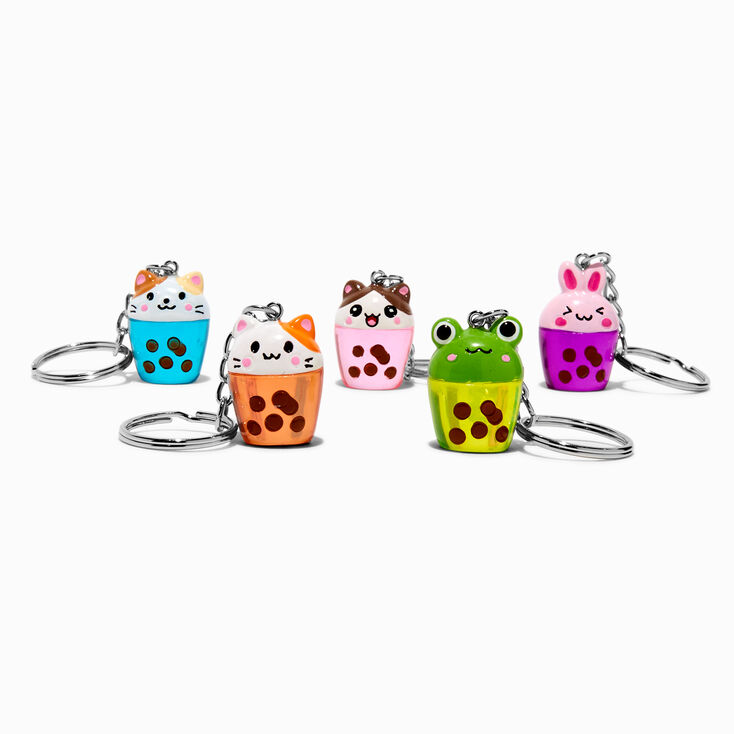 Critter Boba Tea Best Friends Keychains - 5 Pack,