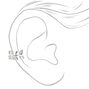 Silver Embellished Leaf Ear Cuff,