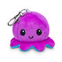 TeeTurtle&trade; Purple Happy Octopus Plushie Charm Keychain,
