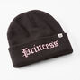 Princess Beanie Hat - Black,