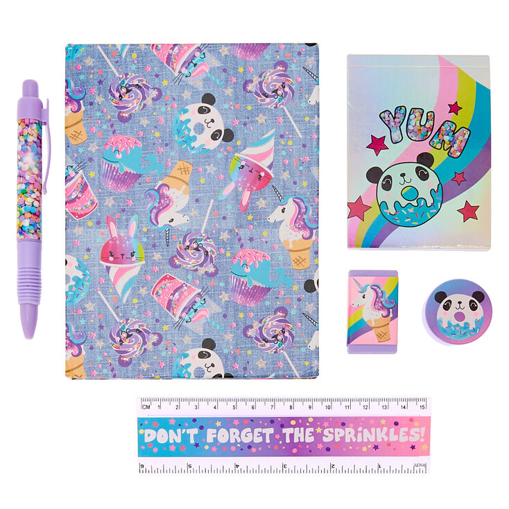 Sweet Panda Stationery Set - Lavender, 6 Pack | Claire's