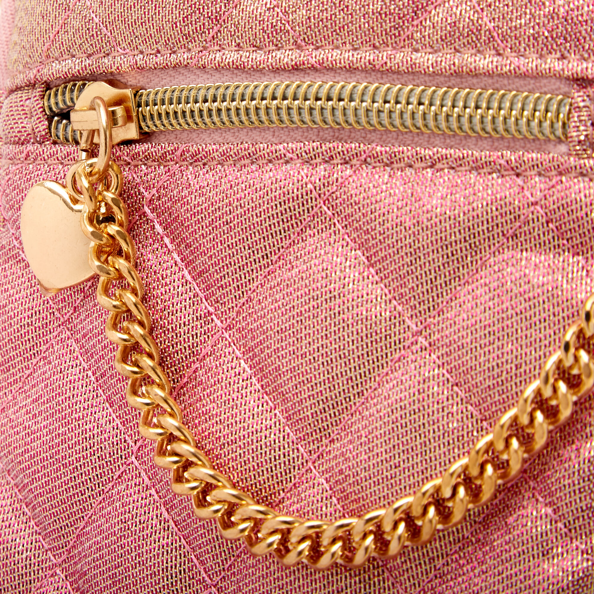 Nylon Quilted Crossbody Bag - Pink | Claire&#39;s US