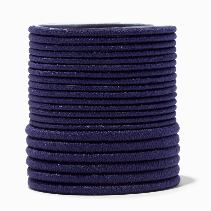 Navy Blue Luxe Hair Ties - 21 Pack,