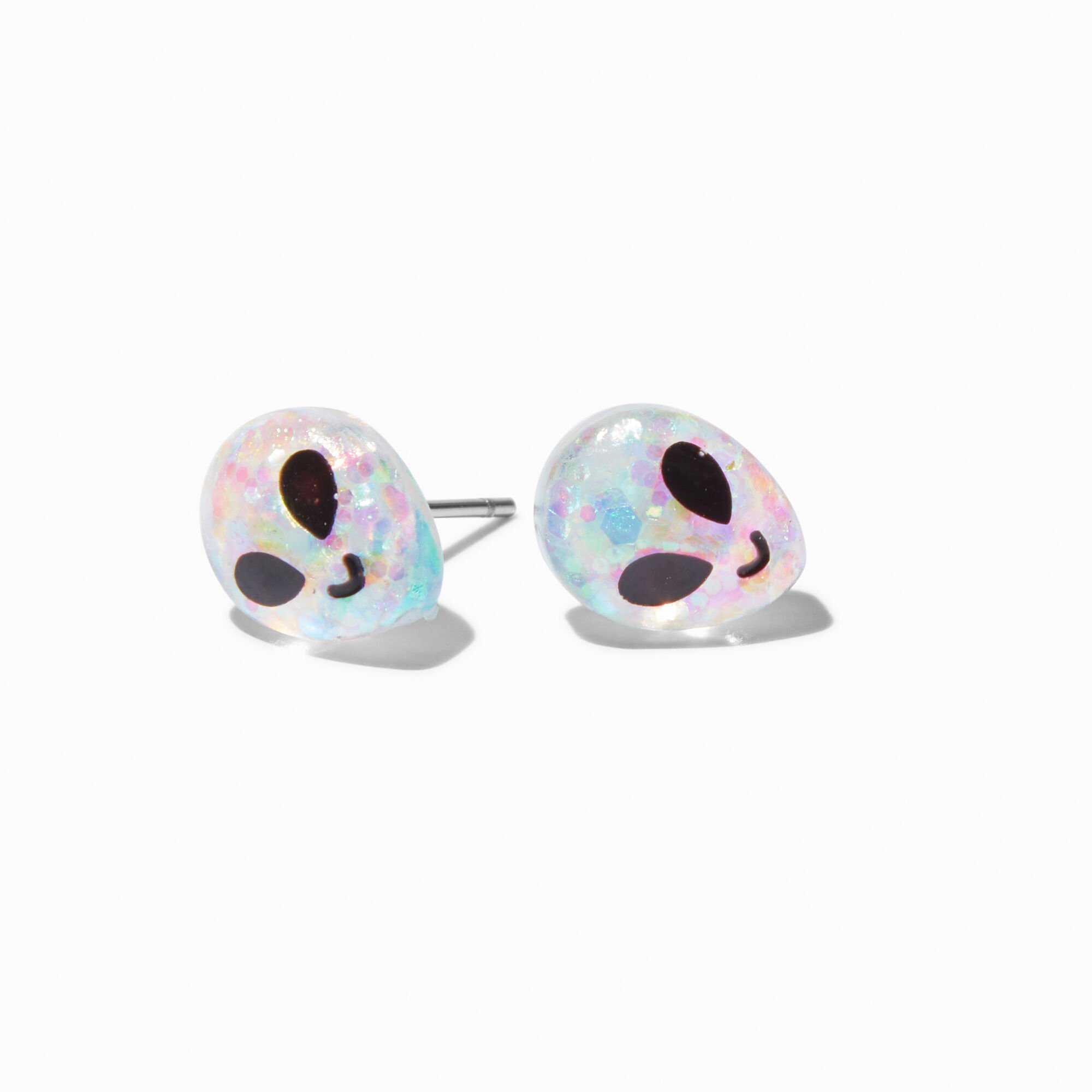 Iridescent Alien Stud Earrings,