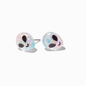 Iridescent Alien Stud Earrings,