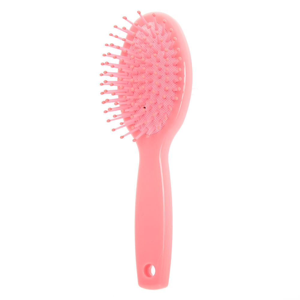 Claire's Club Claire the Bunny Mini Paddle Hair Brush - Pink,