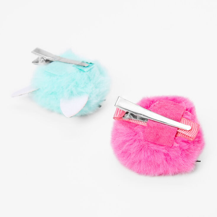 Claire&#39;s Club Pom Pom Cat Hair Clips - 2 Pack,