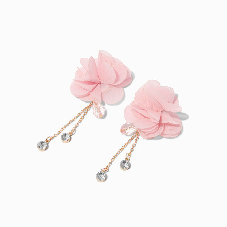 Pendantes 8&nbsp;cm rosette rose en exclusivit&eacute; chez Claire&rsquo;s Wicked&trade;,
