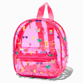 Summertime Icons Translucent Backpack,