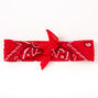 Claire&#39;s Club Paisley Bandana Headwrap - Red,