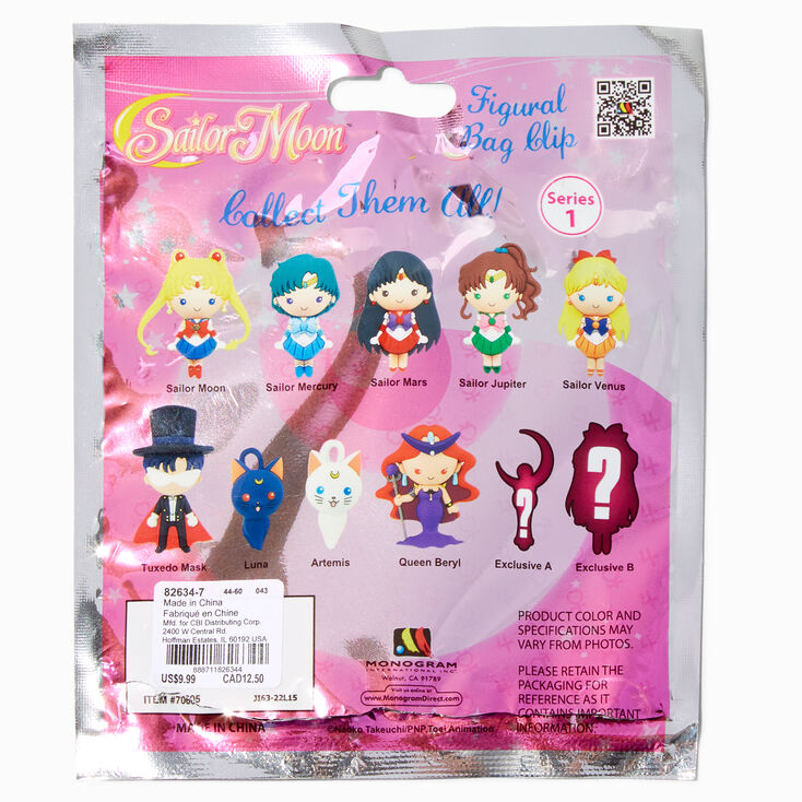 Sailor Moon&trade; Series 1 Figural Bag Clip Blind Bag - Styles May Vary,