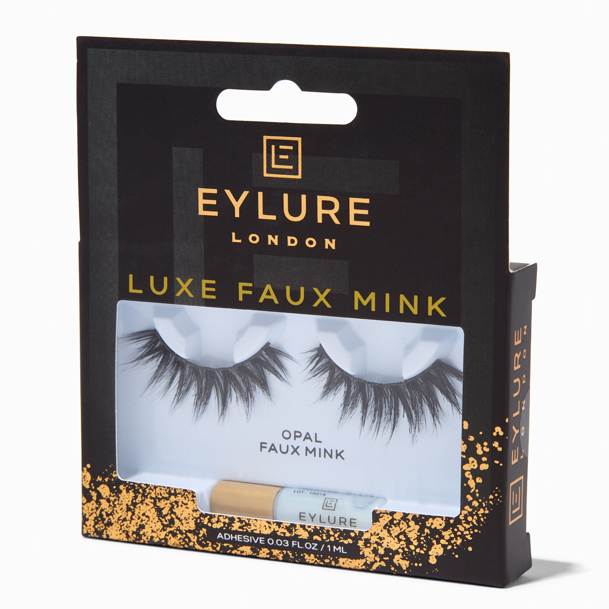 View Claires Eylure Luxe Faux Mink Eyelashes Opal Black information