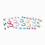 Clous d&#39;oreilles divers et cr&eacute;oles perl&eacute;es - Lot de 20,