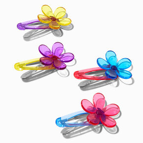 Bright Daisy Snap Hair Clips - 4 Pack,