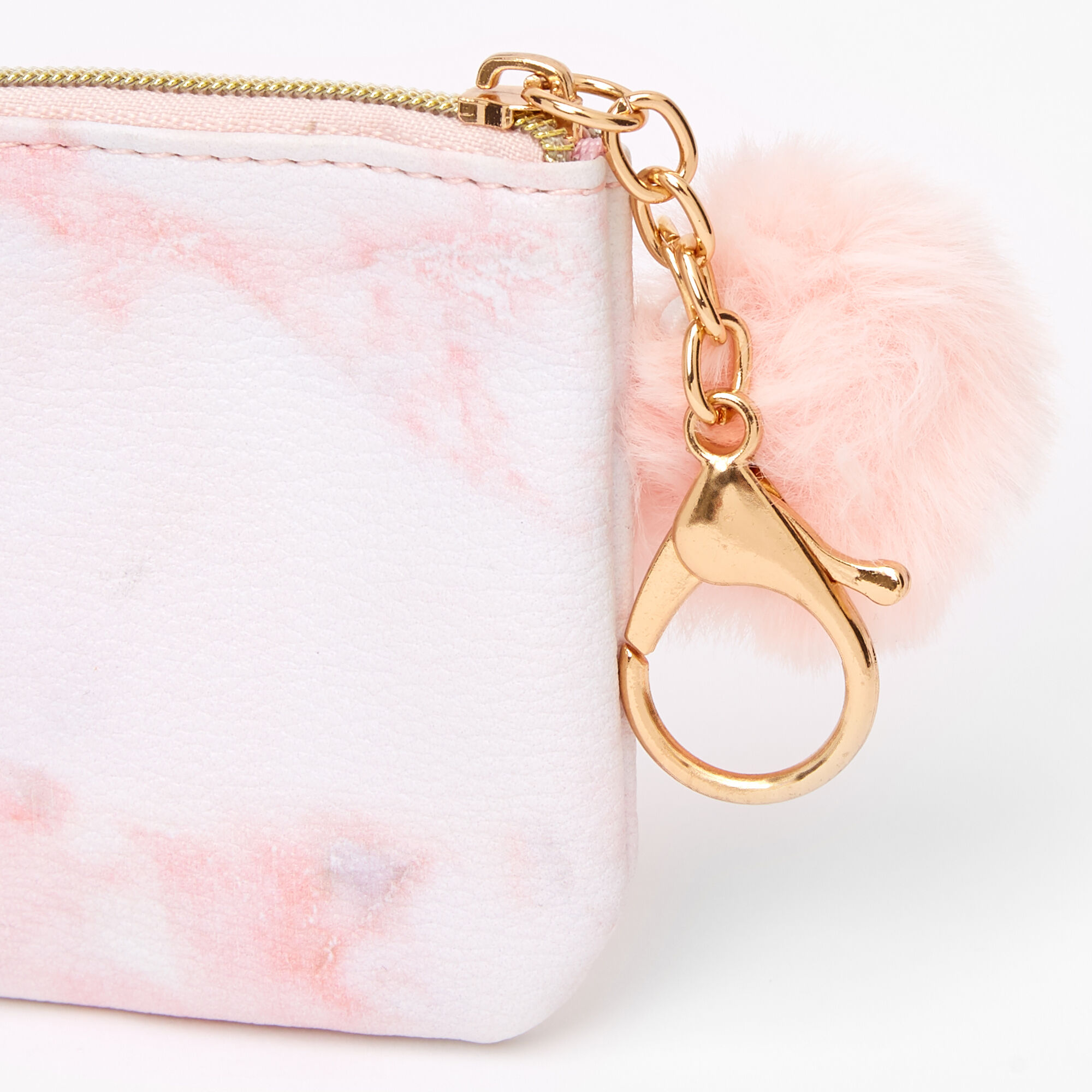 Pink Marble Makeup Bag Claire s
