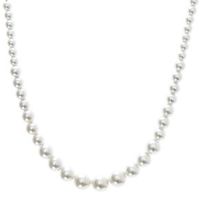 Graduated Faux Pearl Necklace,