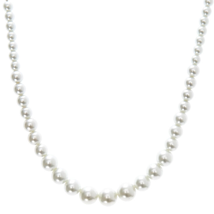Graduated Faux Pearl Necklace,