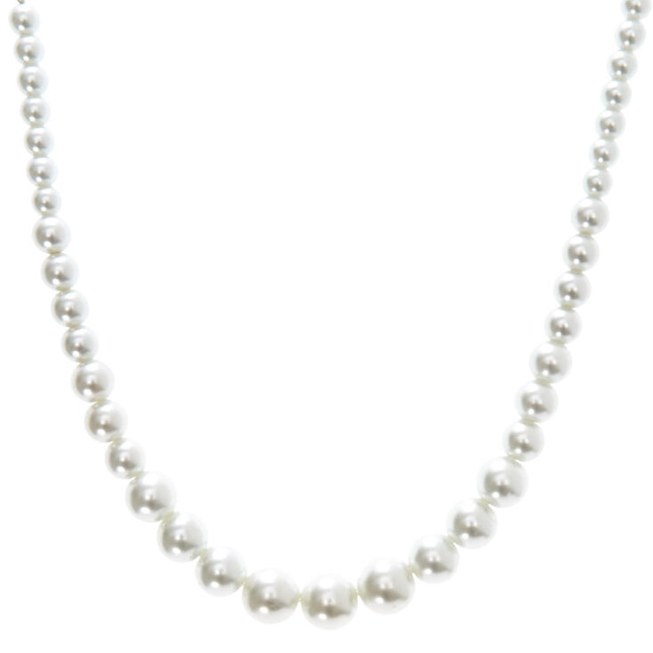 Graduated Faux Pearl Necklace,