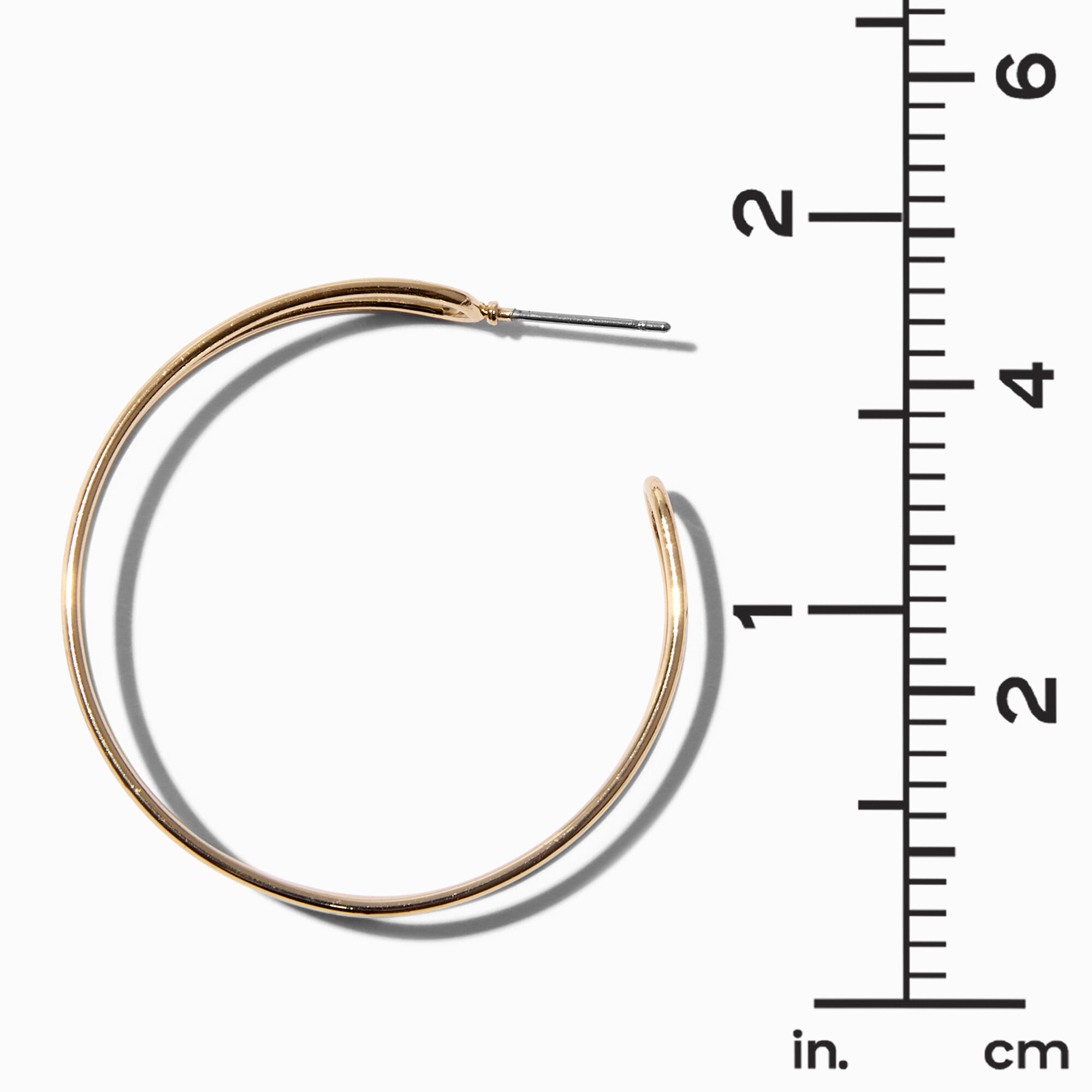 Créole double 40 mm couleur dorée,