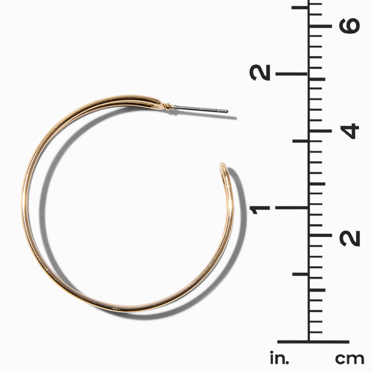 Gold 40MM Double Hoop Earrings,