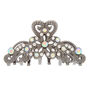 Hematite Iridescent Stone Hair Claw,