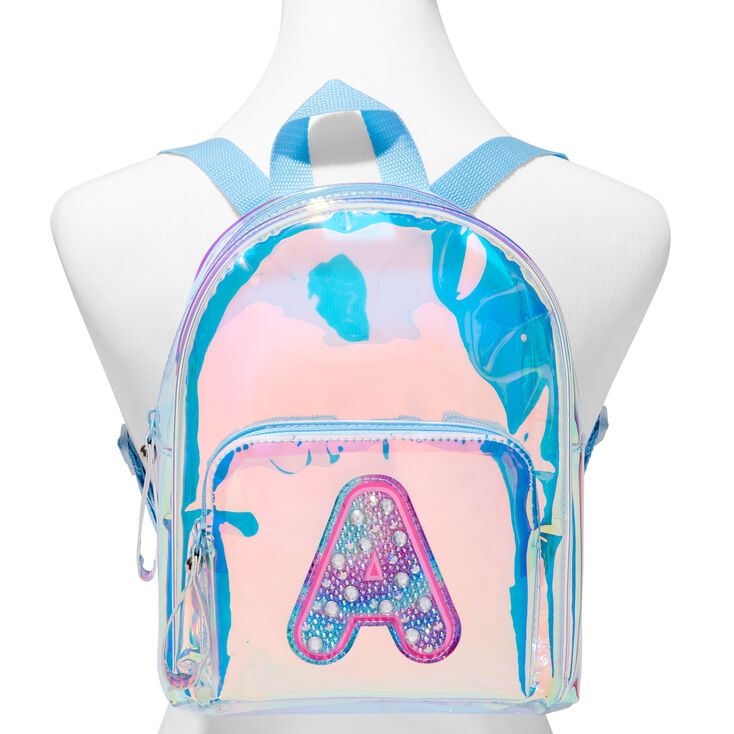 Holographic Initial Mini Backpack - A,
