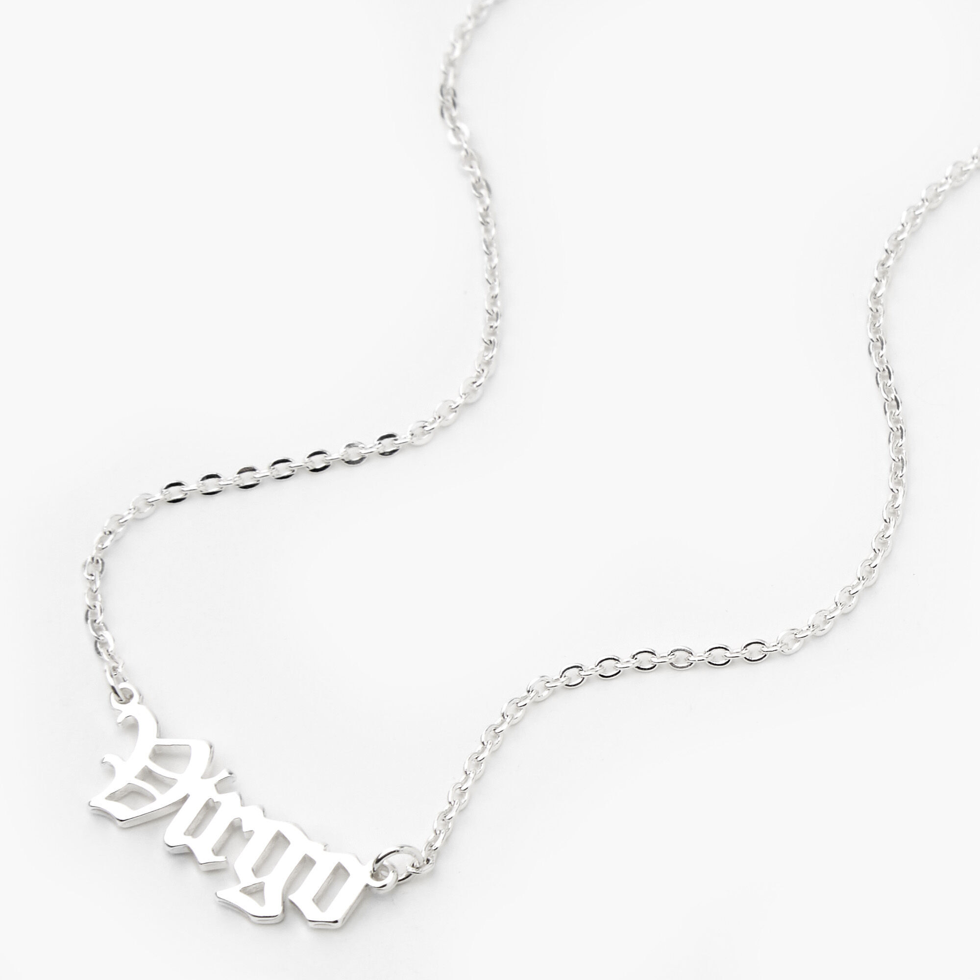Virgo on sale word necklace