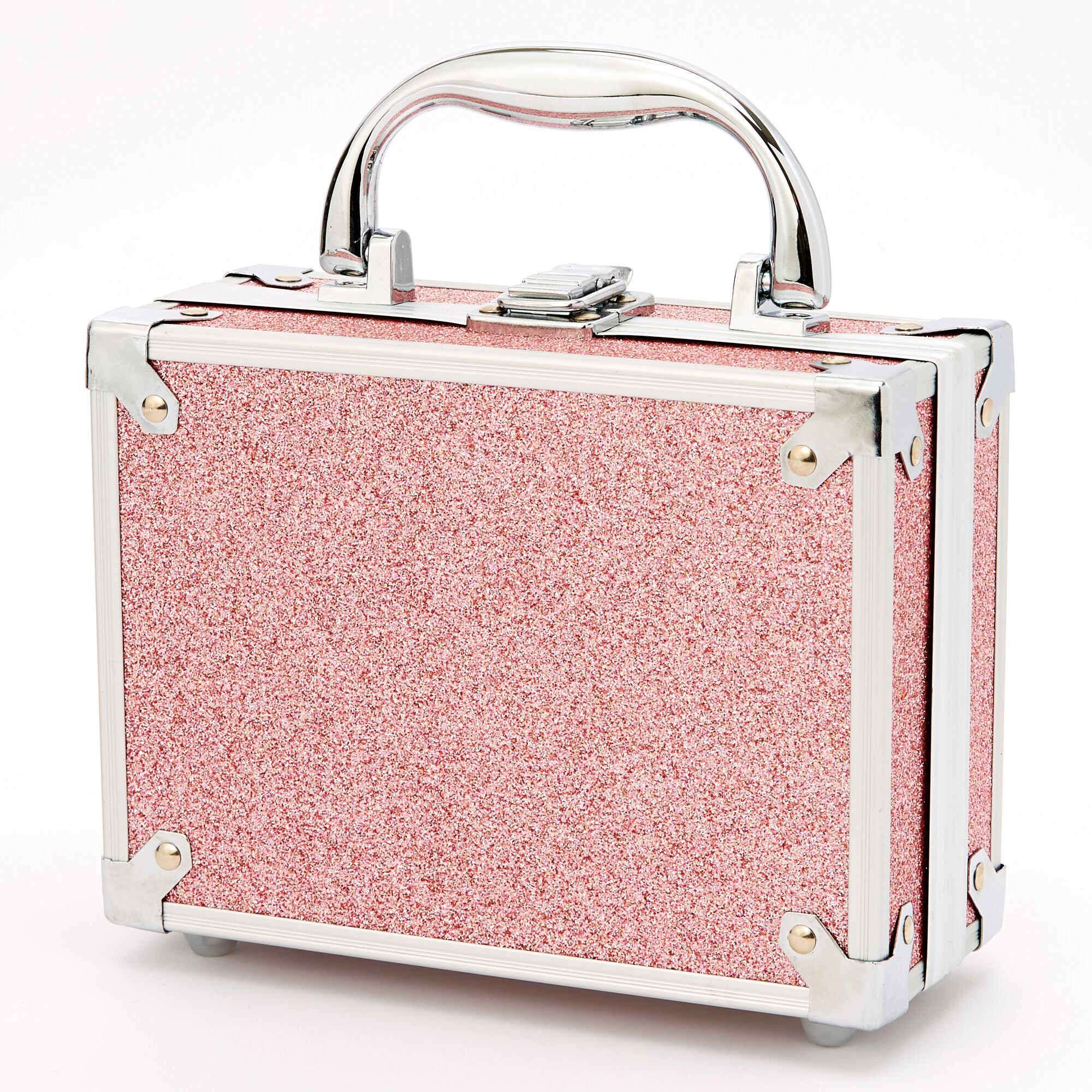 Palette compacte de maquillage trousse de voyage pailletée - Rose,