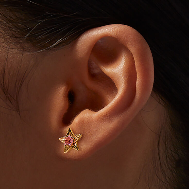 T H E M E x Claire&#39;s Gold-tone Stud Earrings - 6 Pack,