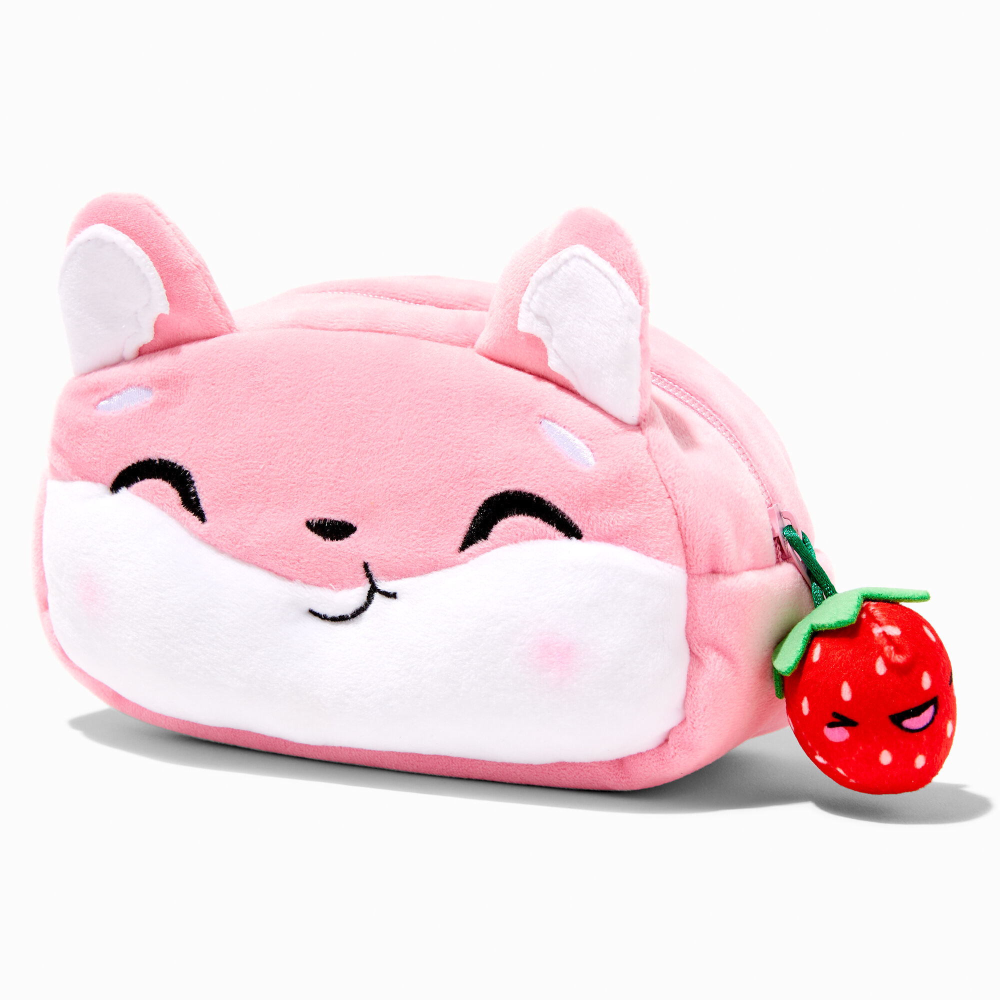 Claire's Trousse de maquillage en peluche hamster fraise