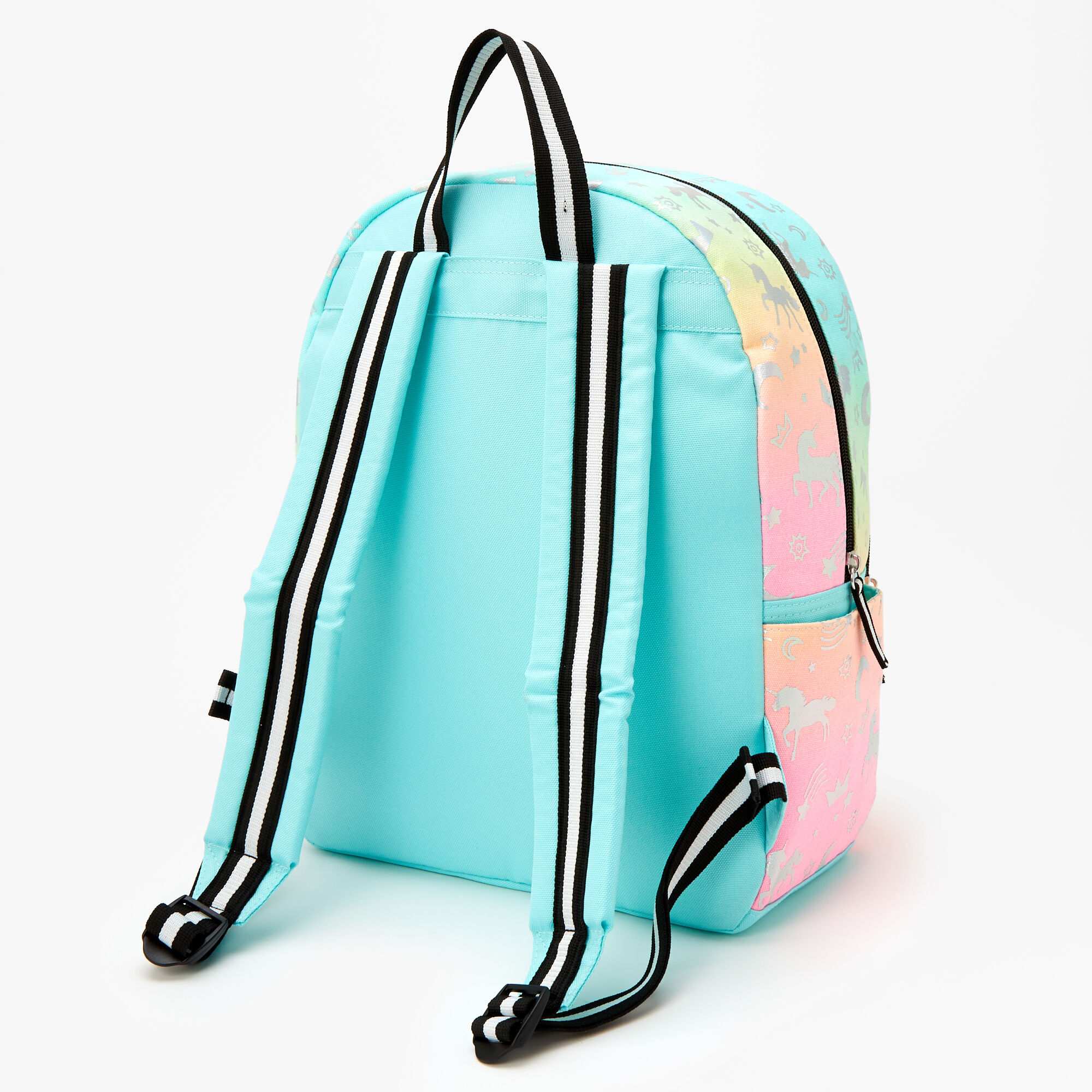 Mini sac à dos licorne arc-en-ciel pastel,