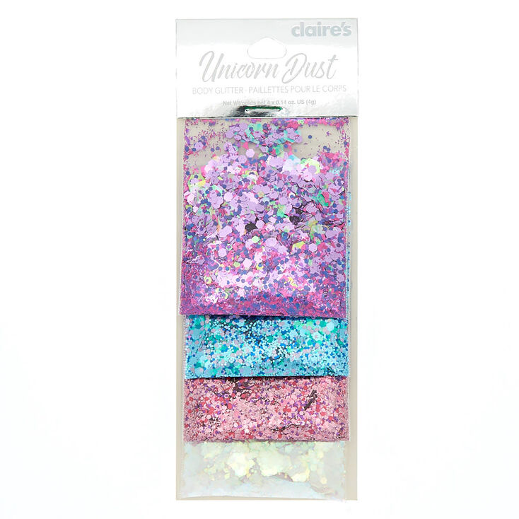 Cosmic Unicorn Dust Body Glitter 4 Pack Claire S Us