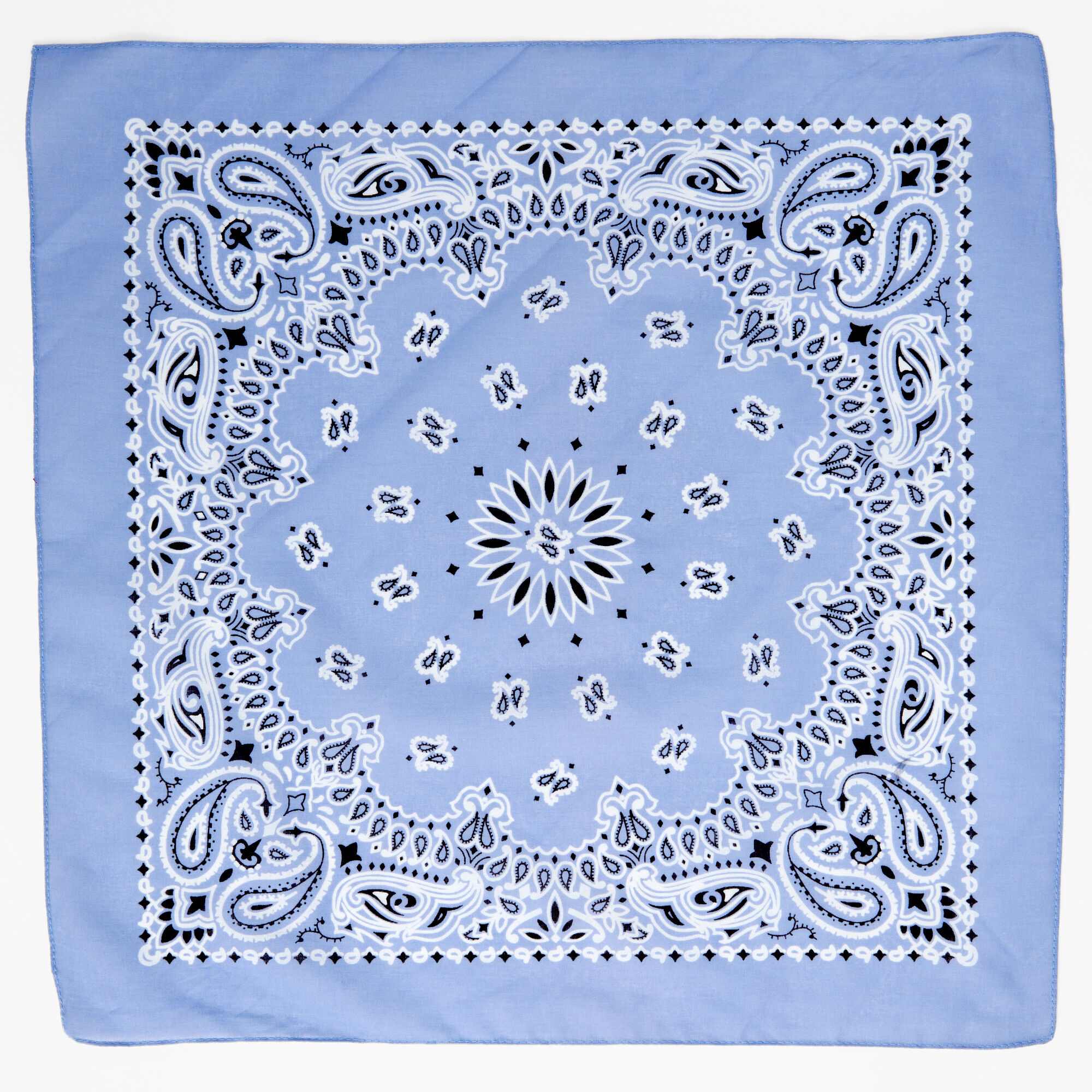 Paisley Bandana Headwrap - Blue,