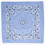 Paisley Bandana Headwrap - Blue,