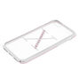 Pink Stone X Initial Phone Case - Fits iPhone 6/7/8/SE,