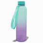 Green &amp; Purple Ombr&eacute; Floral Water Bottle,