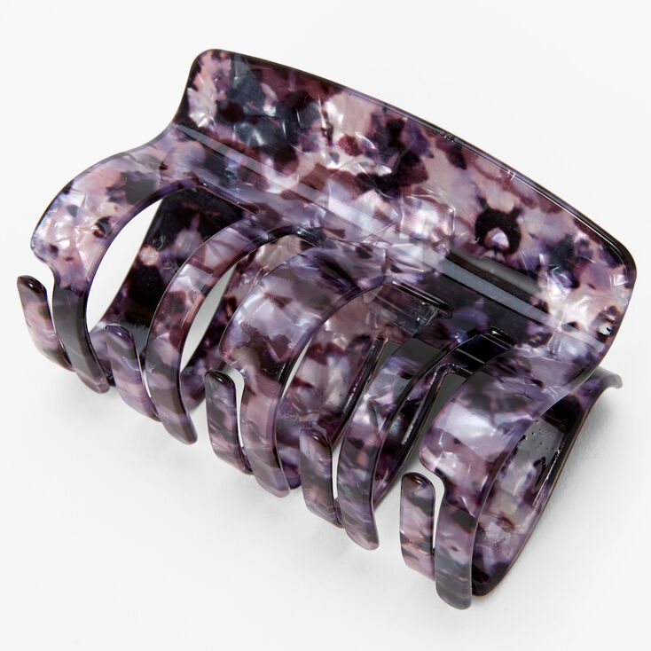Pince &agrave; cheveux &eacute;paisse &eacute;caille de tortue de taille moyenne - Gris,