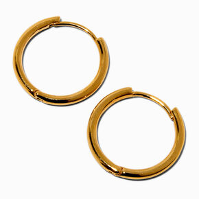 C LUXE by Claire&#39;s 18kt Gold Plated 20mm Clicker Hoop Earrings,