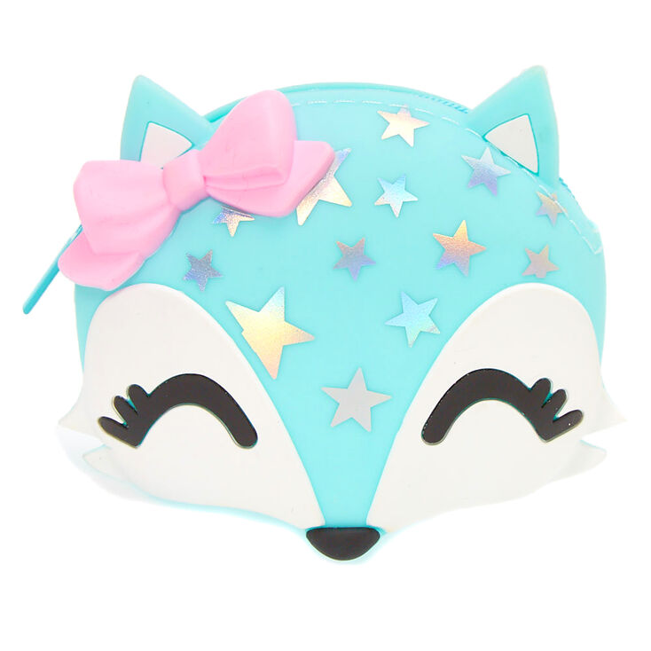 Claire's Porte-monnaie en silicone vert menthe Trixie la renarde