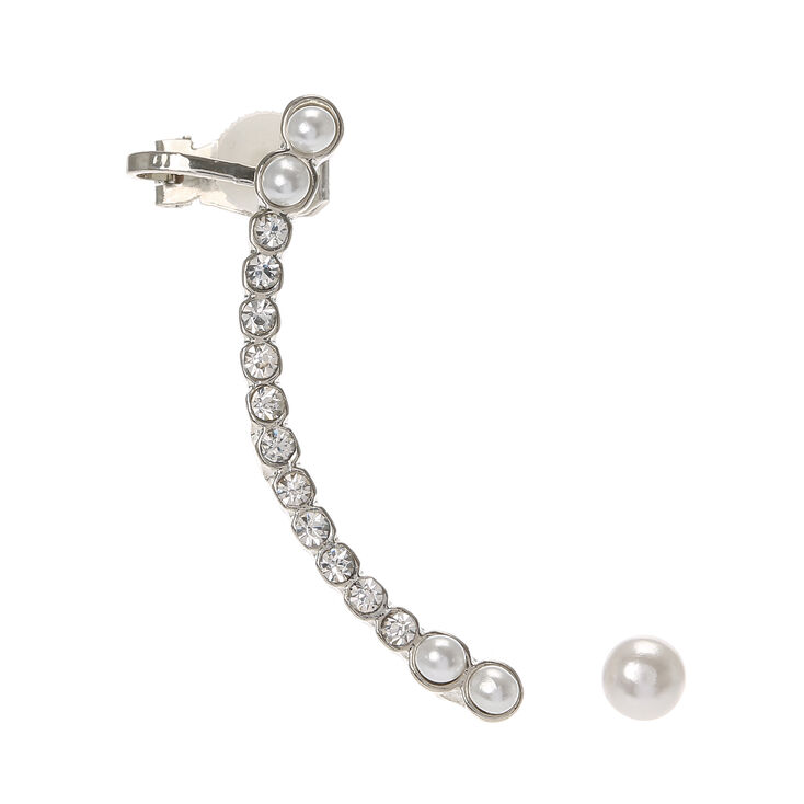 Claire's Clou et manchette d'oreille ornés de perles d'imitation