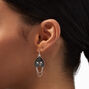 Silver Ouija Planchette 2&quot; Drop Earrings,
