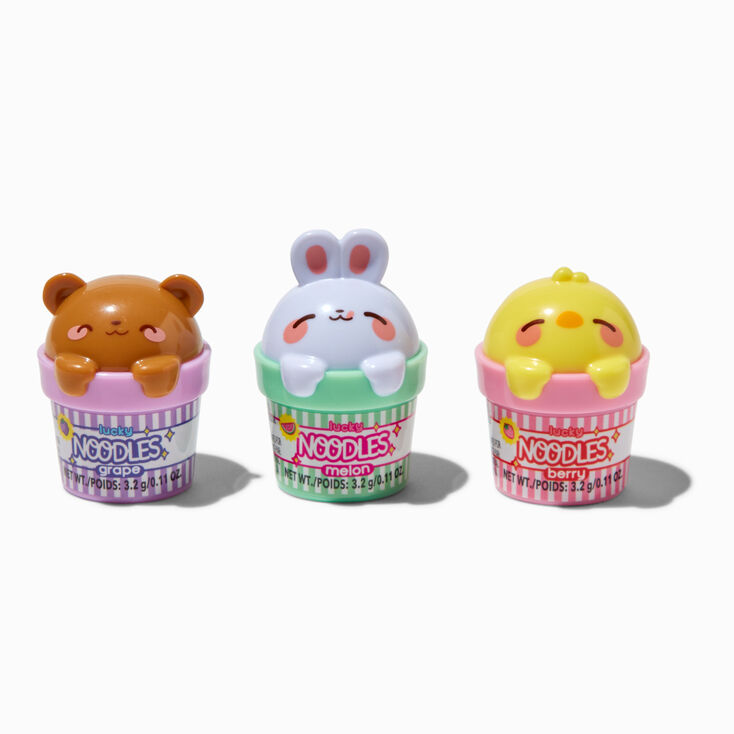 Lucky Noodles Critter Lip Gloss Pot Set - 3 Pack,