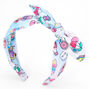 Snack Time Knotted Bow Headband - Blue,