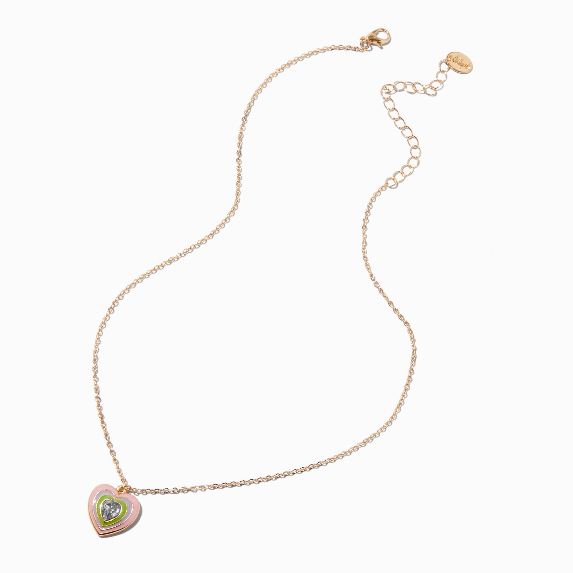 Uptown Pulse Heart Pendant Necklace,