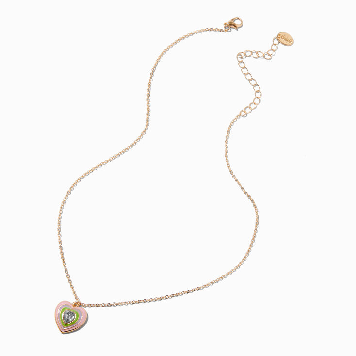 Uptown Pulse Heart Pendant Necklace,