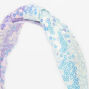 Claire&#39;s Club Purple Sequin Ombre Knotted Headband,